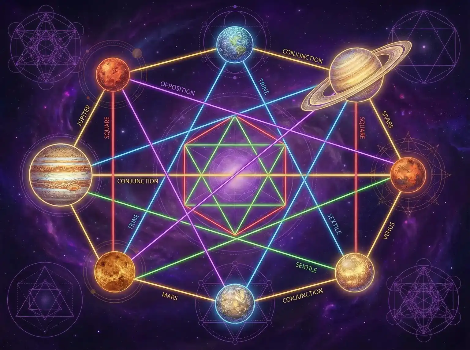 行星相位解读 - 特大黑人与亚洲娇小 | 占星学进阶